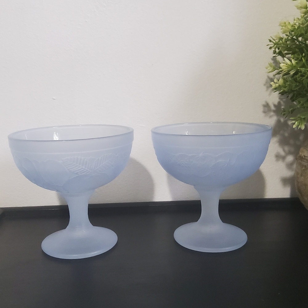 Vintage French Dessert Bowls, set of two